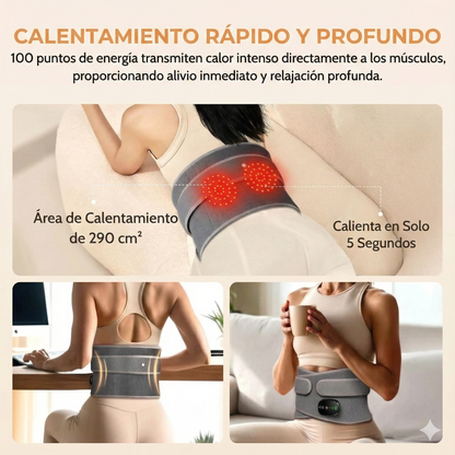 AXON® LumbAlivio: La Faja Masajeadora 2 en 1 con Tecnología de Calor y Vibración
