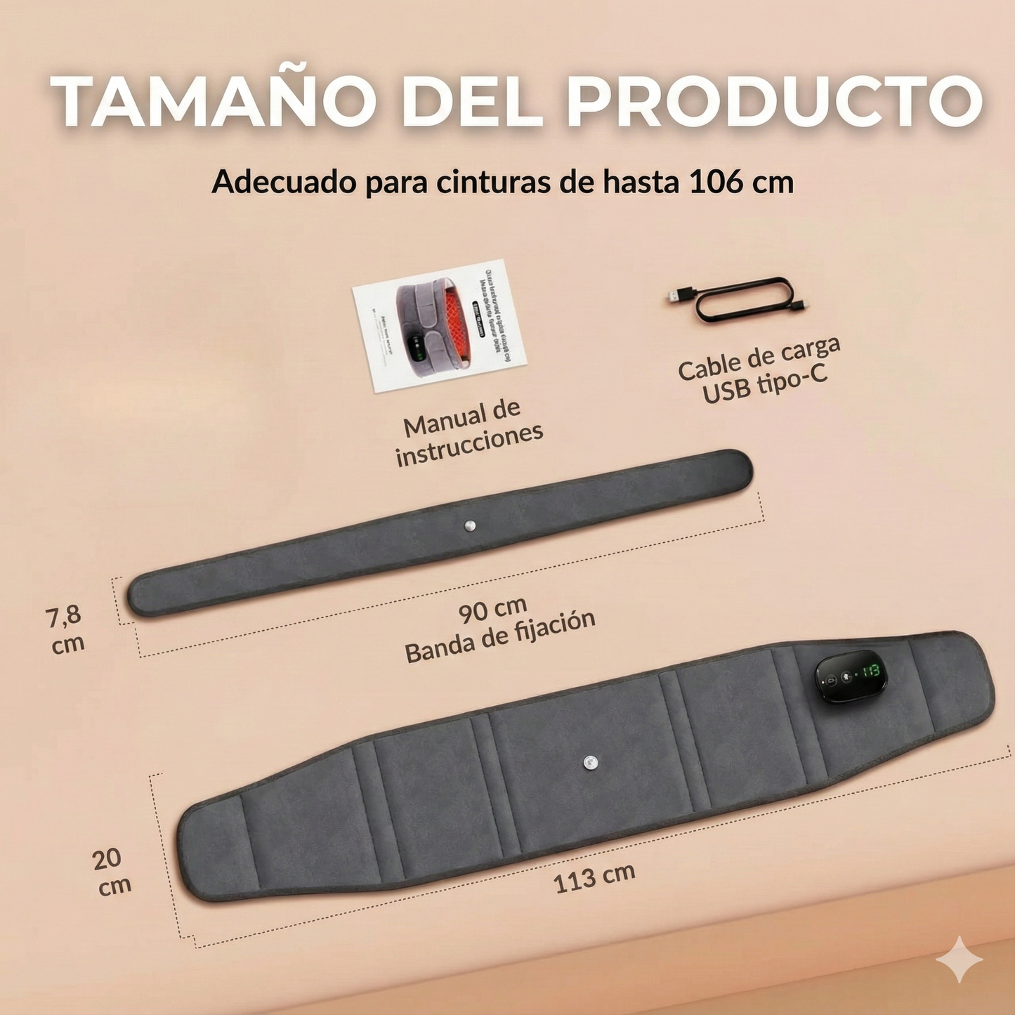 AXON® LumbAlivio: La Faja Masajeadora 2 en 1 con Tecnología de Calor y Vibración